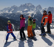 Skifahren mit Familie