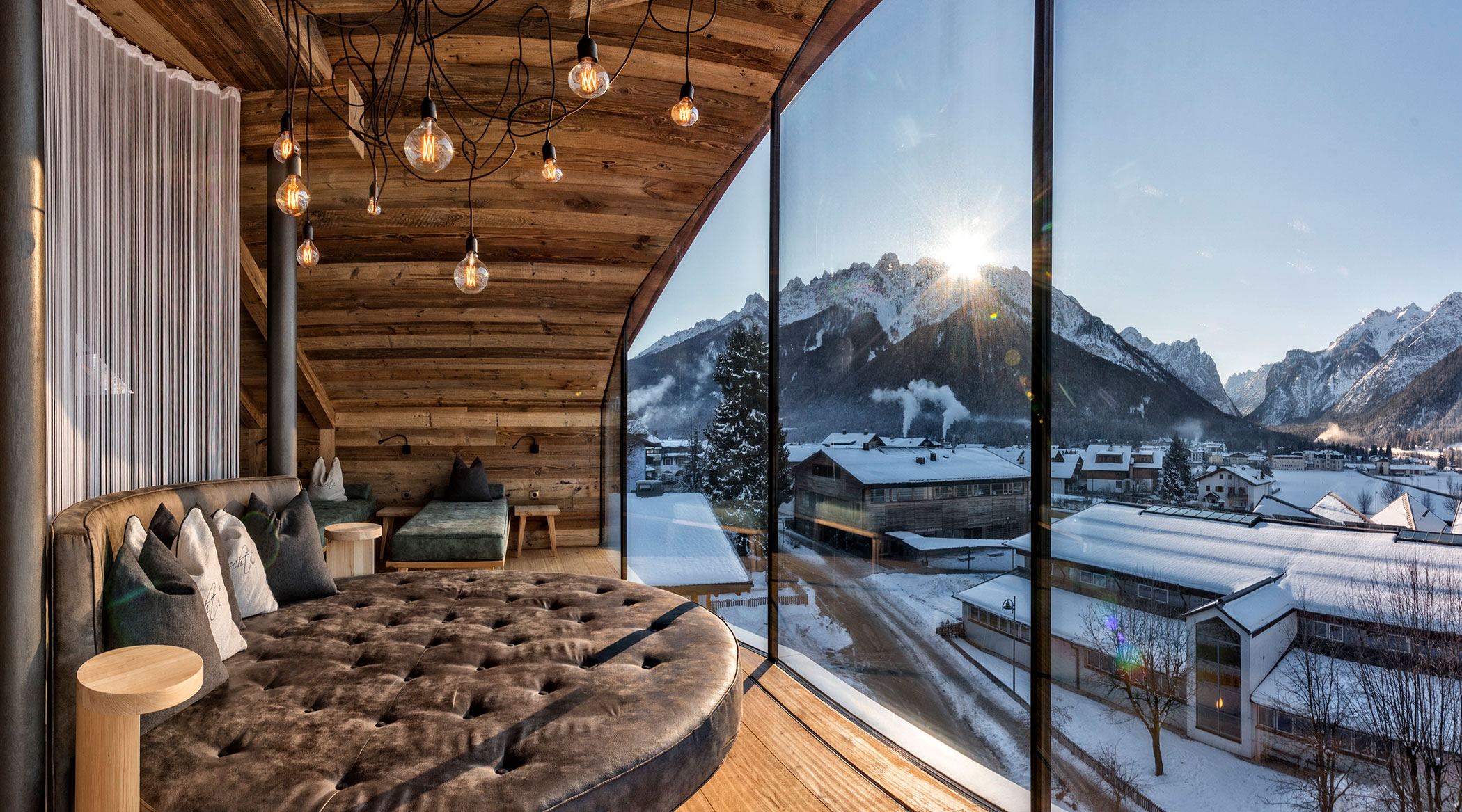 Aussicht Ruheraum Winter